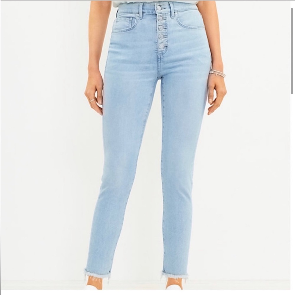 Light wash Loft Skinny crop Jean